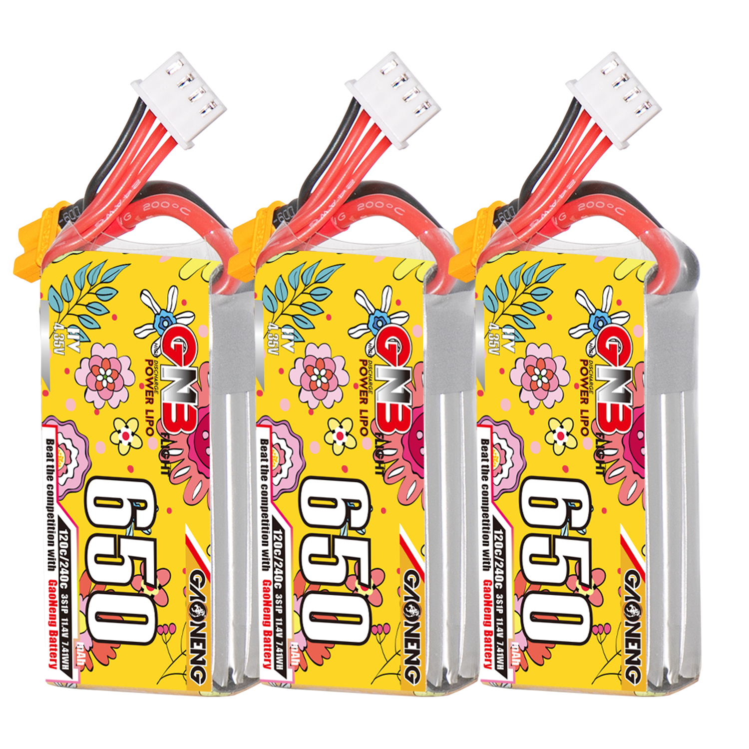 GAONENG GNB LiHV 3S 11.4V 650mAh 120C XT30 LiPo Battery