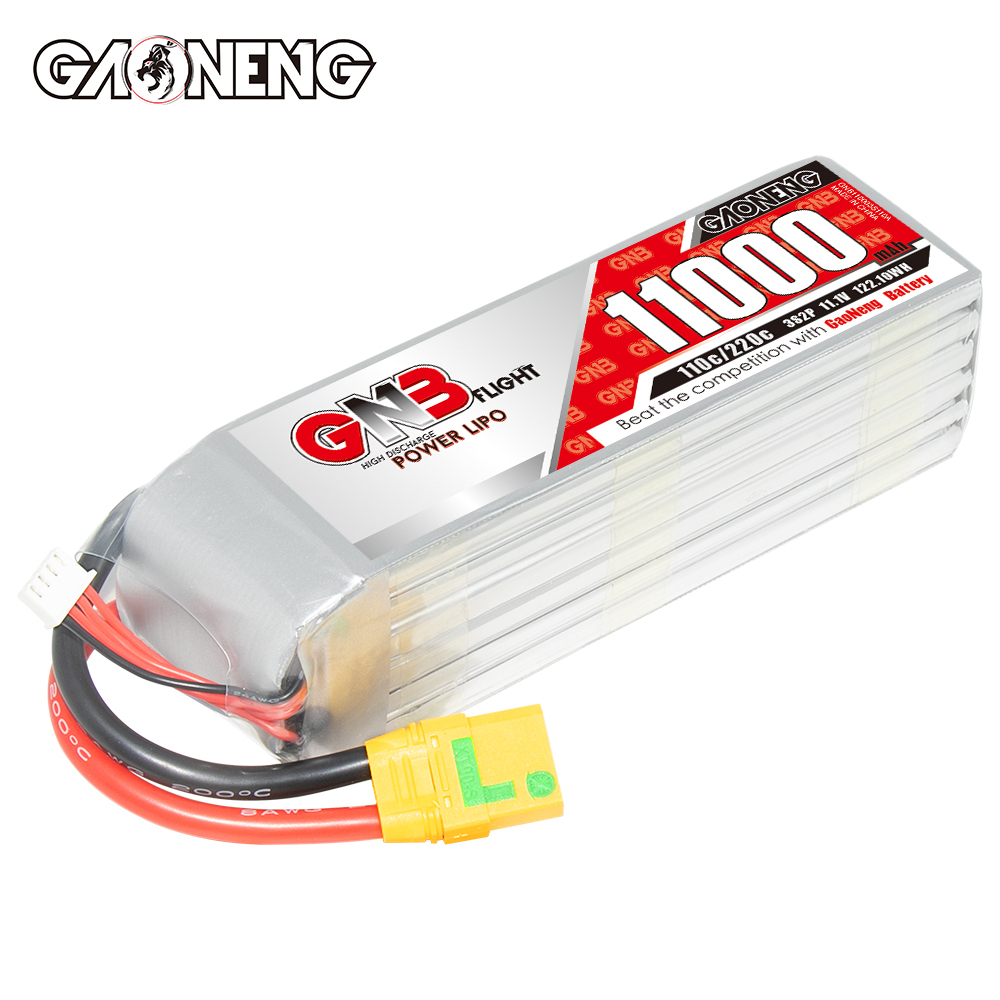 GAONENG GNB 3S 11.1V 11000mAh 11AH 110C RC LiPo Battery XT90S Anti Spark