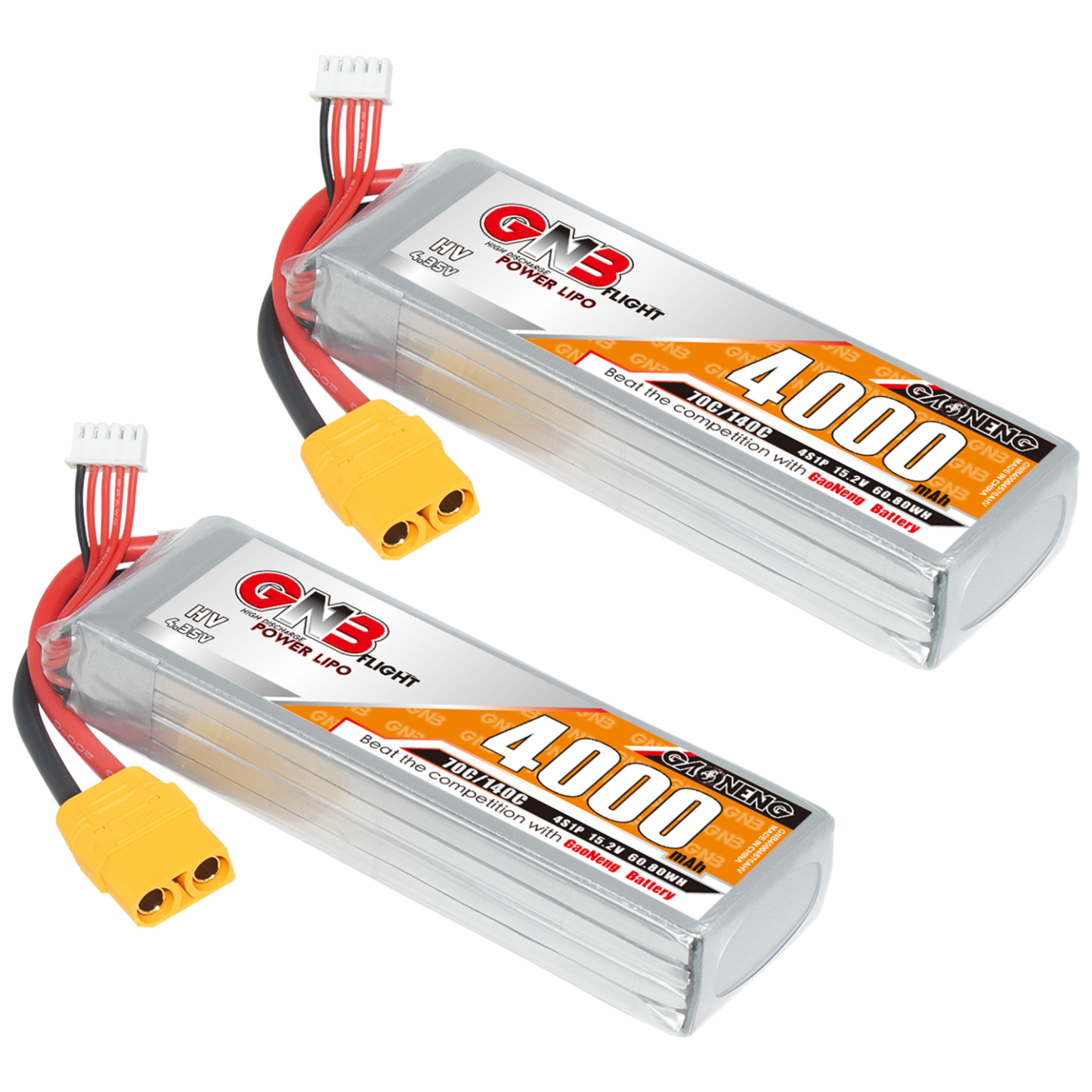GAONENG GNB LiHV 4S 15.2V 4000mAh 70C LiPo Battery XT90