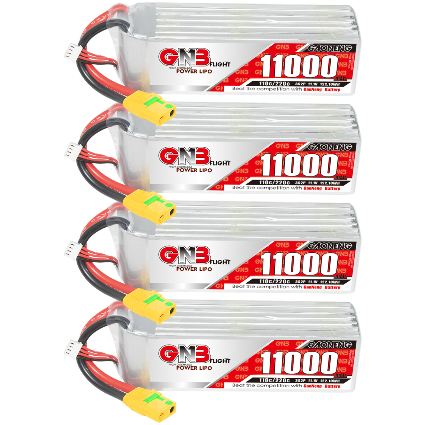 GAONENG GNB 3S 11.1V 11000mAh 11AH 110C RC LiPo Battery XT90S Anti Spark