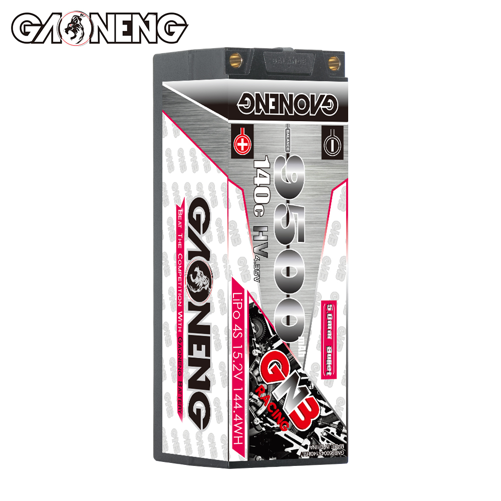 GAONENG GNB LiHV 4S 15.2V 9500mAh 140C 5mm Bullet Hard Case LiPo Battery