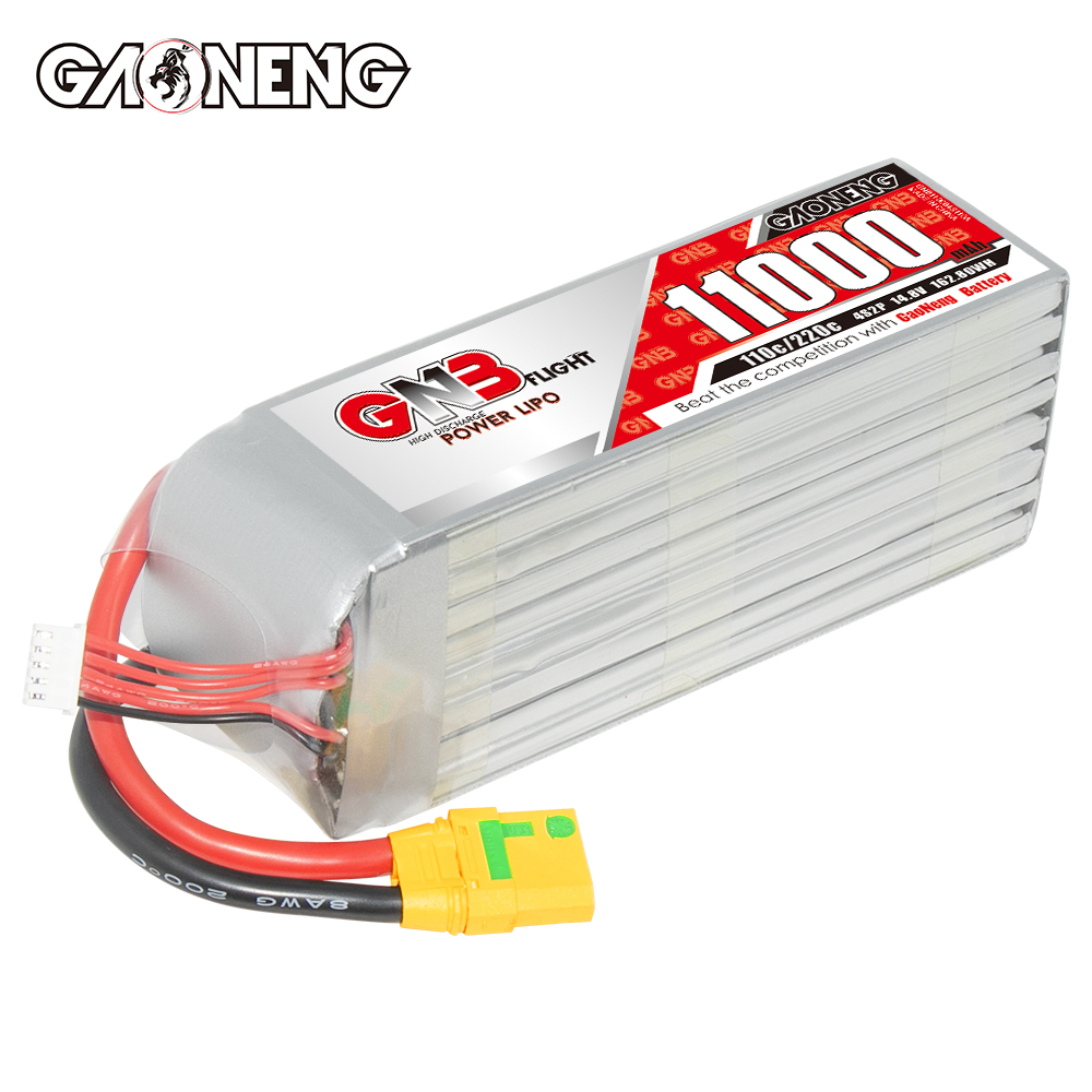 GAONENG GNB 4S 14.8V 11000mAh 11AH 110C RC LiPo Battery XT90S Anti Spark
