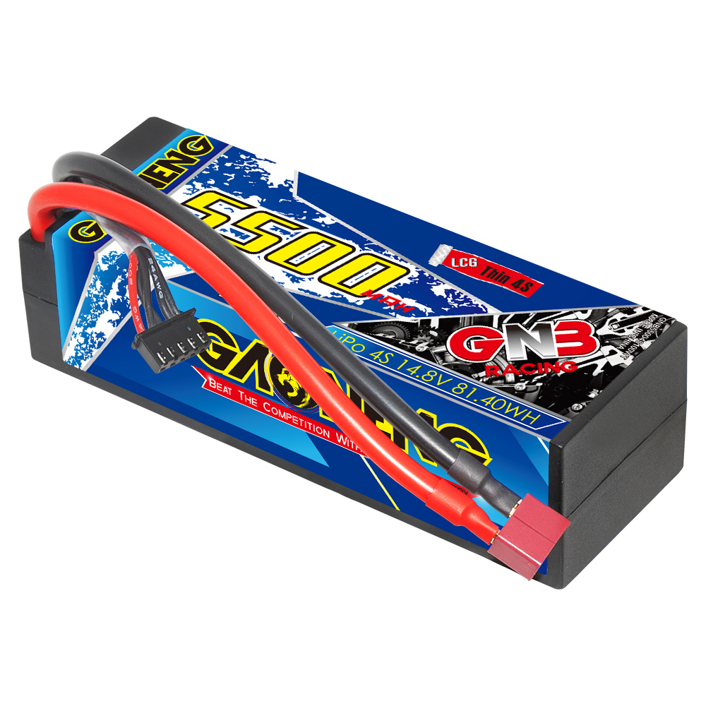 GAONENG GNB 4S 14.8V 5500mAh 100C Cabled 4S LCG Hard Case LiPo Battery T-PLUG