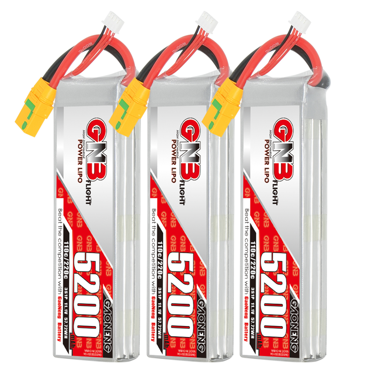 GAONENG GNB 3S 11.1V 5200mAh 110C LiPo Battery XT90 Anti Spark