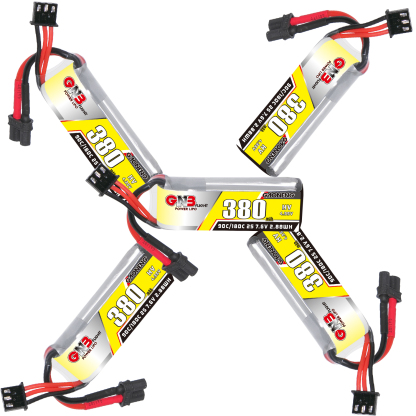 GAONENG GNB LiHV 2S 7.6V 380mAh 90C XT30 LiPo Battery