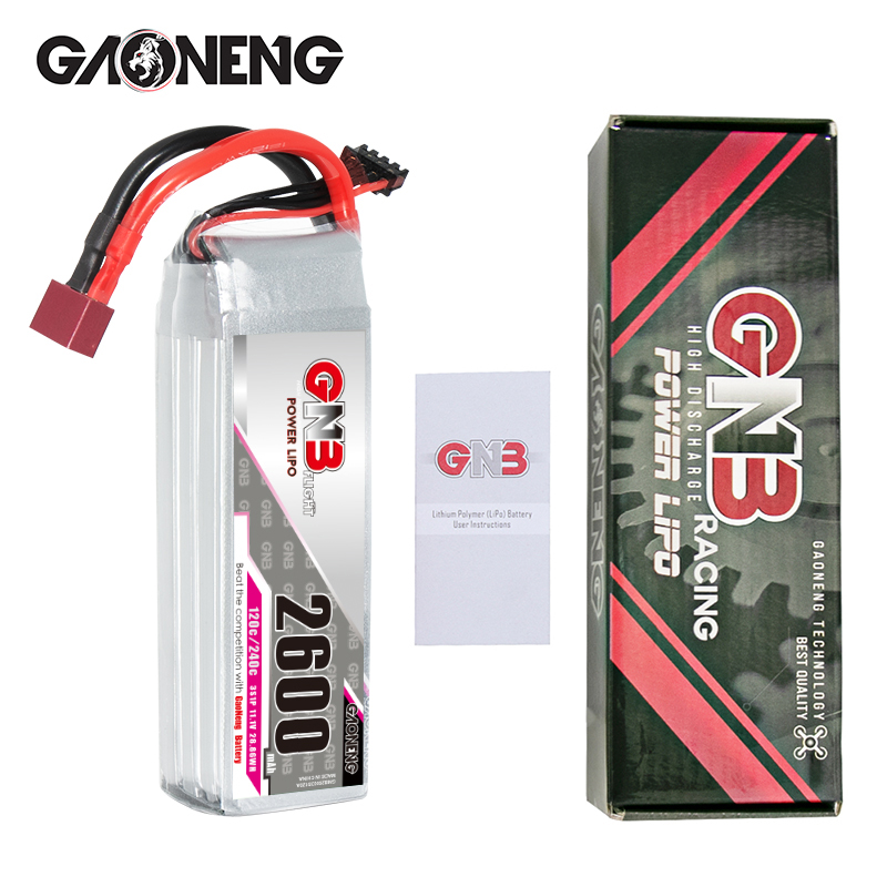GAONENG GNB 3S 11.1V 2600mAh 120C LiPo Battery T-PLUG