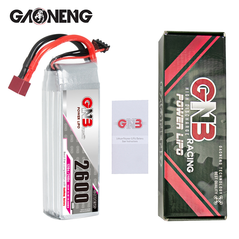 GAONENG GNB 3S 11.1V 2600mAh 120C LiPo Battery T-PLUG