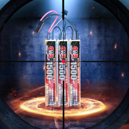 2PCS - GAONENG GNB 3S 11.1V 1500mAh 30C Mini Tamiya Plug 3cells LiPo Battery for AirSoft