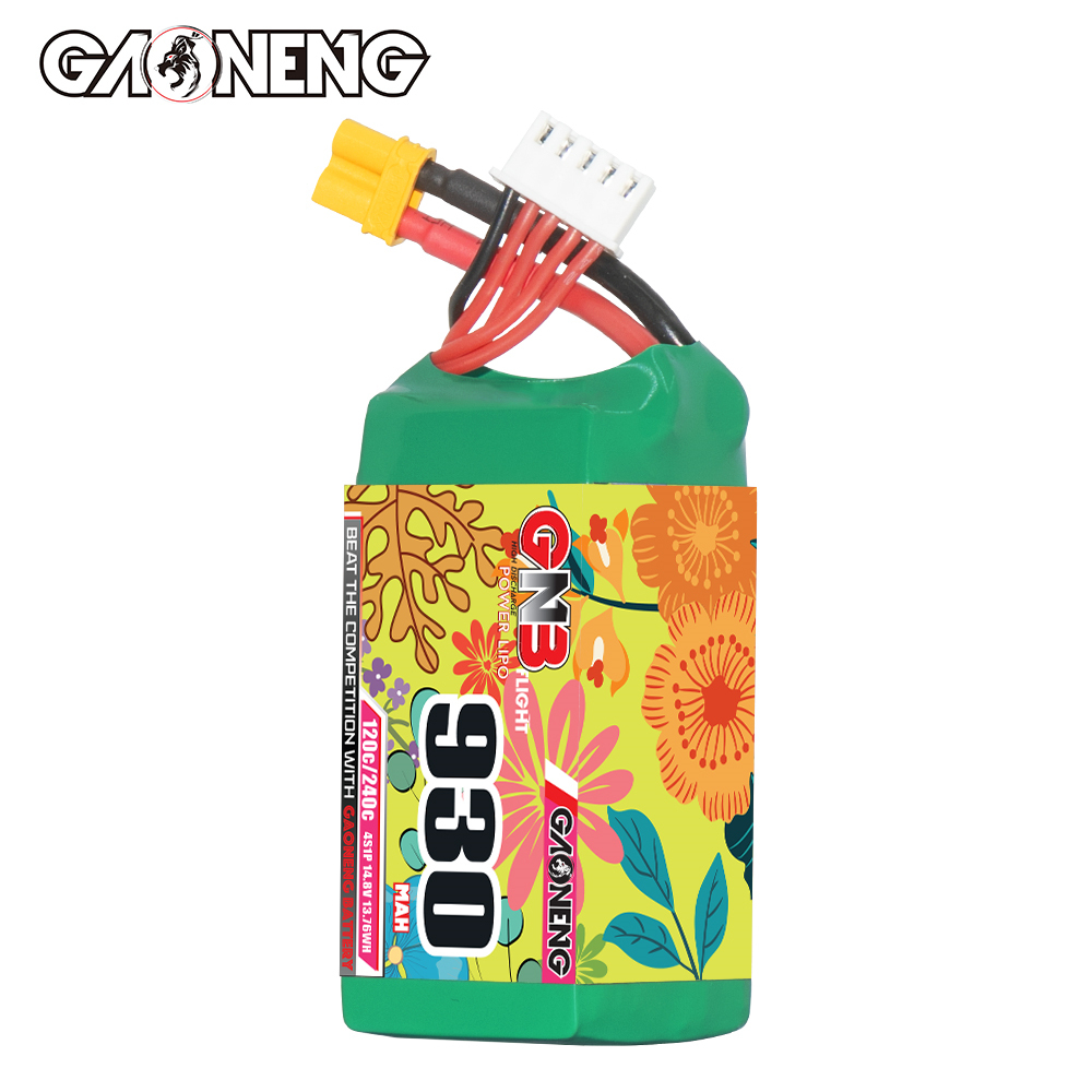 GAONENG GNB 4S 14.8V 930mAh 120C XT30 LiPo Battery