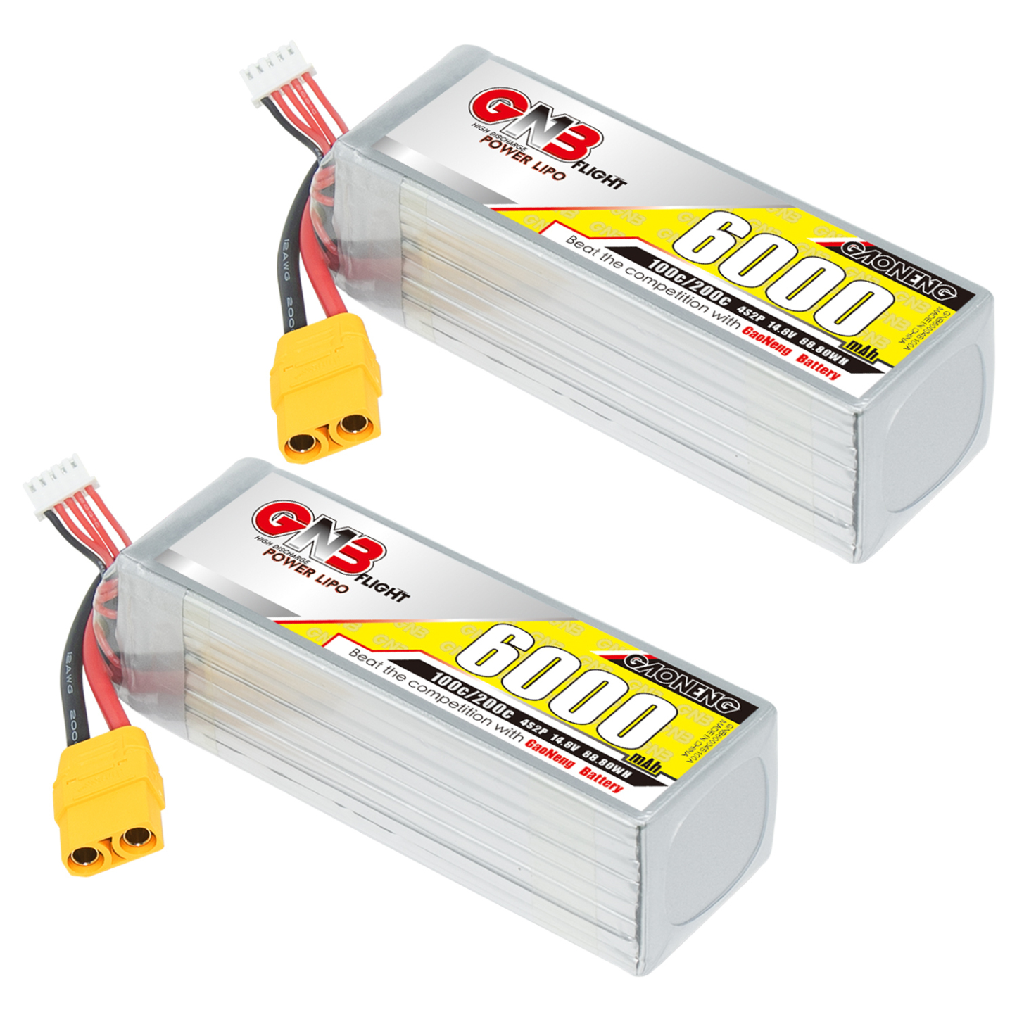 GAONENG GNB 4S 14.8V 6000mAh 100C XT90 LiPo Battery