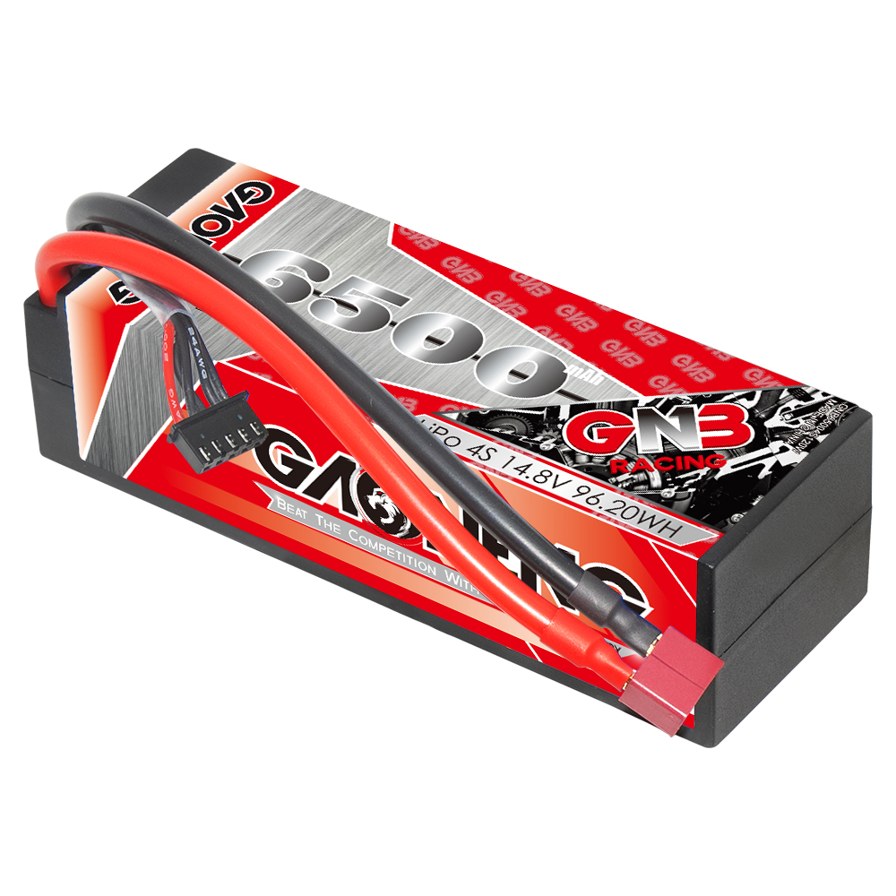 GAONENG GNB 4S 14.8V 6500mAh 120C Cabled Hard Case LiPo Battery T-PLUG