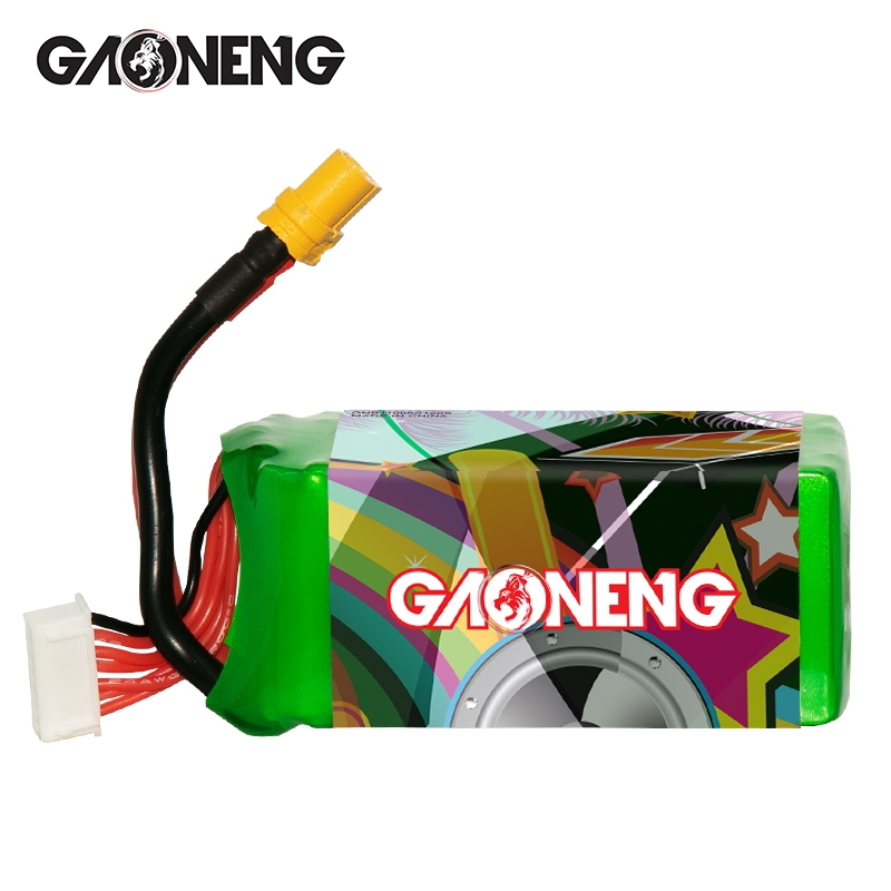 2PCS - GAONENG GNB 6S 22.2V 1100mAh 120C XT60 LiPo Battery