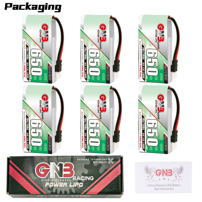 GAONENG GNB 1S 3.7V 650mAh 70C Molex 51005 LiPo Battery