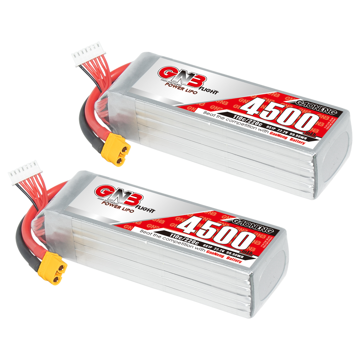 GAONENG GNB 6S 22.2V 4500mAh 110C LiPo Battery XT60