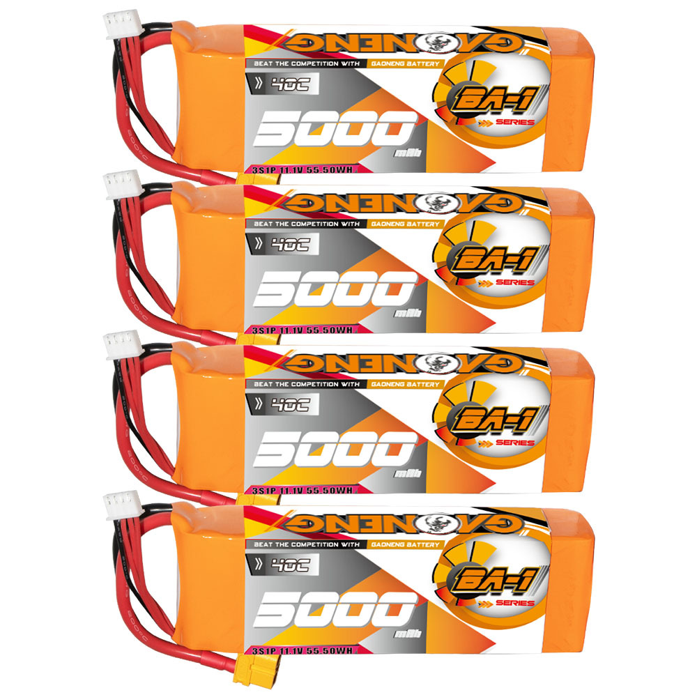 GAONENG GNB BA-1 Series 3S 11.1V 5000mAh 40C LiPo Battery XT60