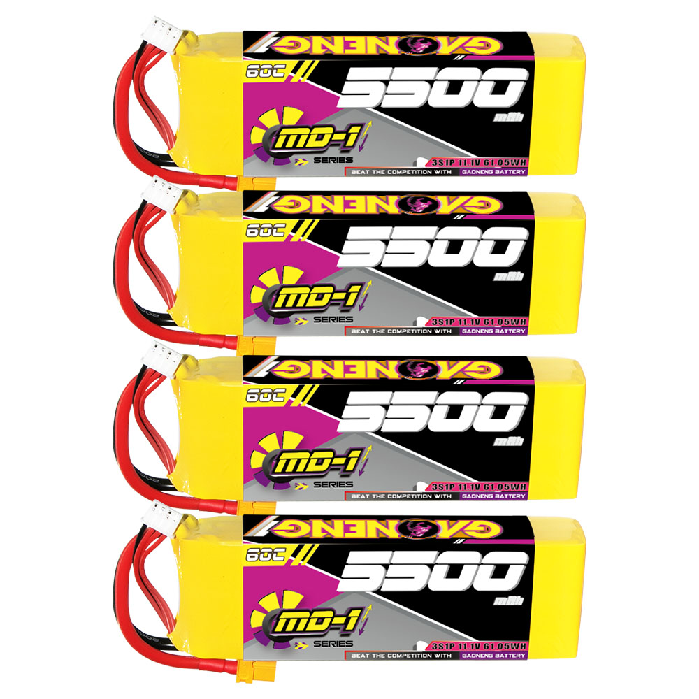 GAONENG GNB MD-1 Series 3S 11.1V 5500mAh 60C LiPo Battery XT60