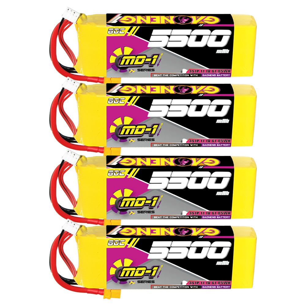 GAONENG GNB MD-1 Series 3S 11.1V 5500mAh 60C LiPo Battery XT60