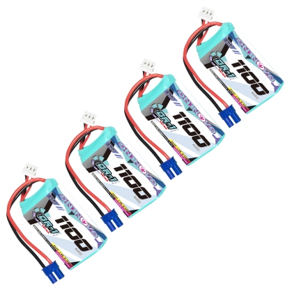 GAONENG GNB DR-1 Series 2S 7.4V 1100mAh 150C LiPo Battery EC2