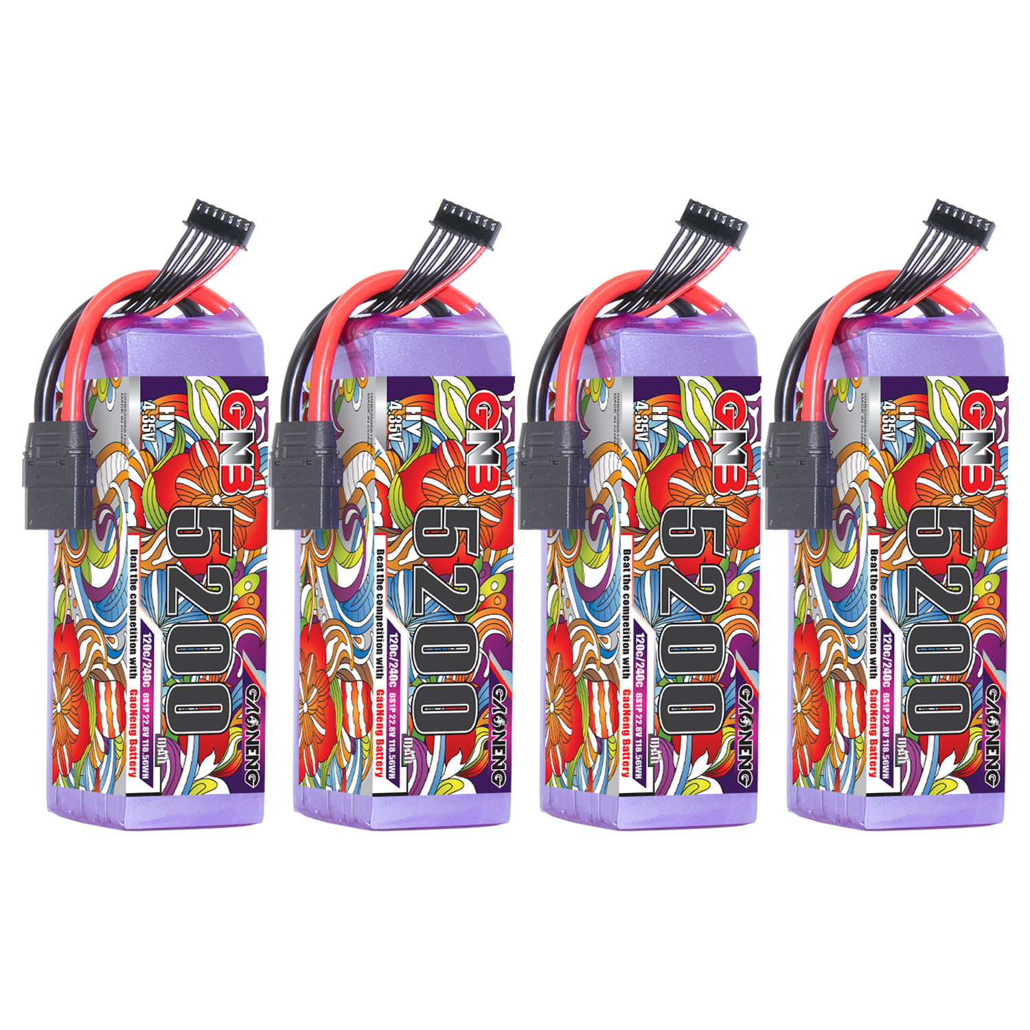 GAONENG GNB LiHV 6S 22.8V 5200mAh 120C LiPo Battery XT90