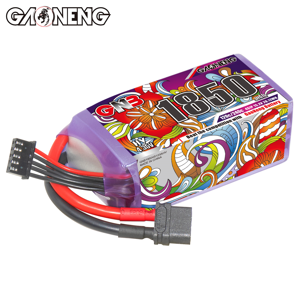 GAONENG GNB LiHV 4S 15.2V 1850mAh 120C XT60 LiPo Battery LongRange