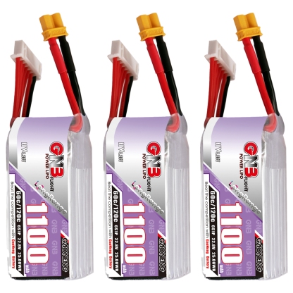 GAONENG GNB LiHV 6S 22.8V 1100mAh 60C XT30 LiPo Battery LongRange