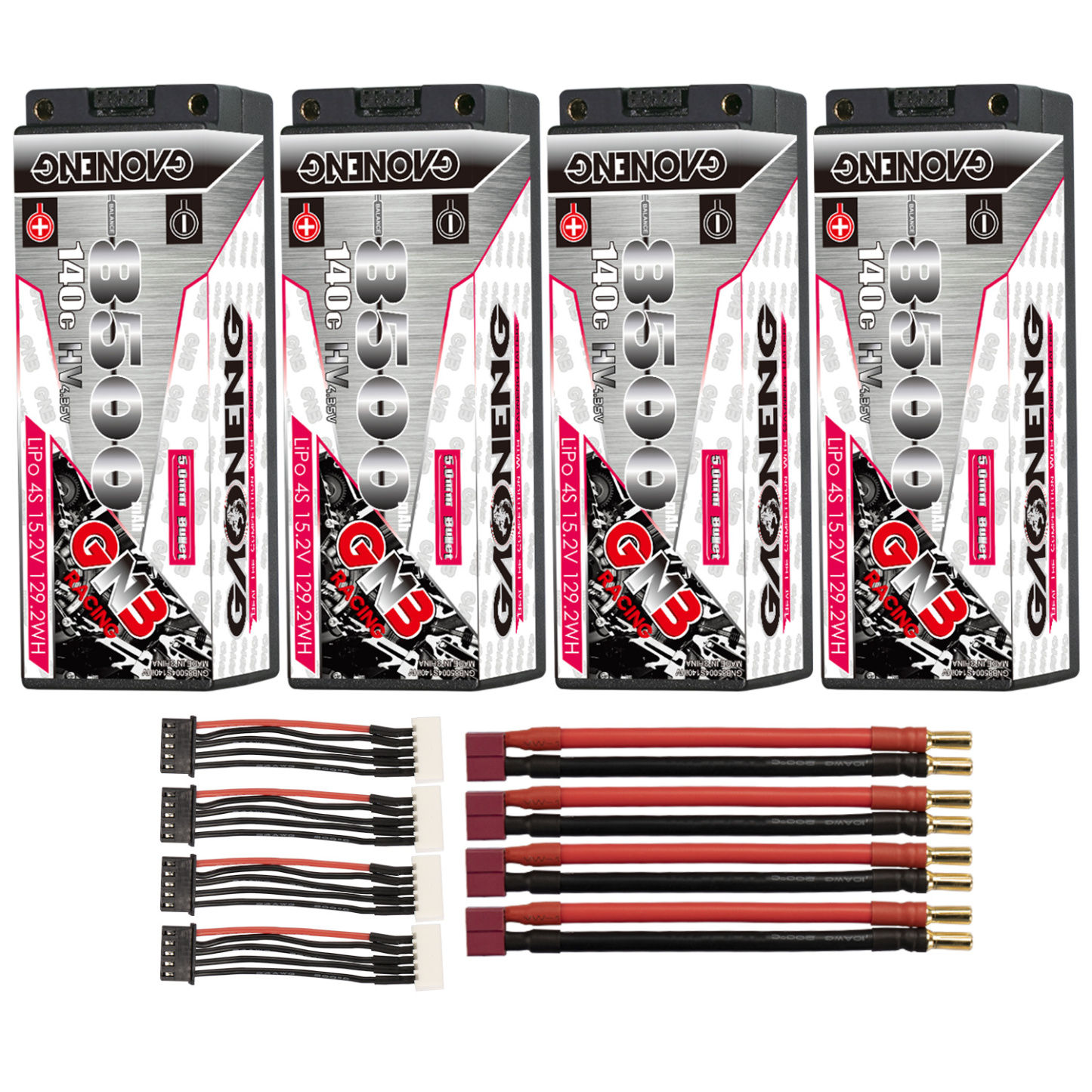 GAONENG GNB LiHV 4S 15.2V 8500mAh 140C 5mm Bullet Hard Case LiPo Battery