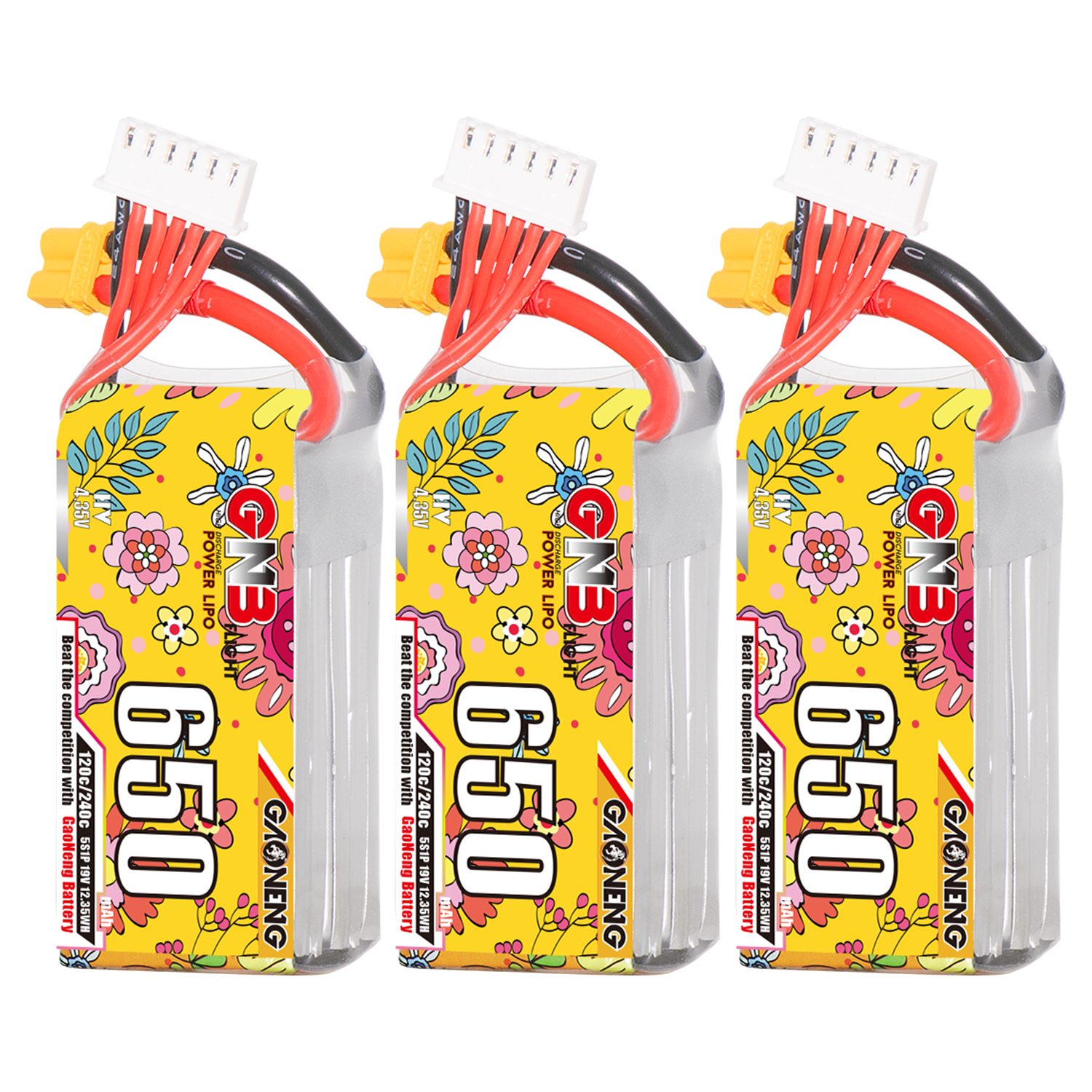 GAONENG GNB LiHV 5S 19V 650mAh 120C XT30 HV LiPo Battery