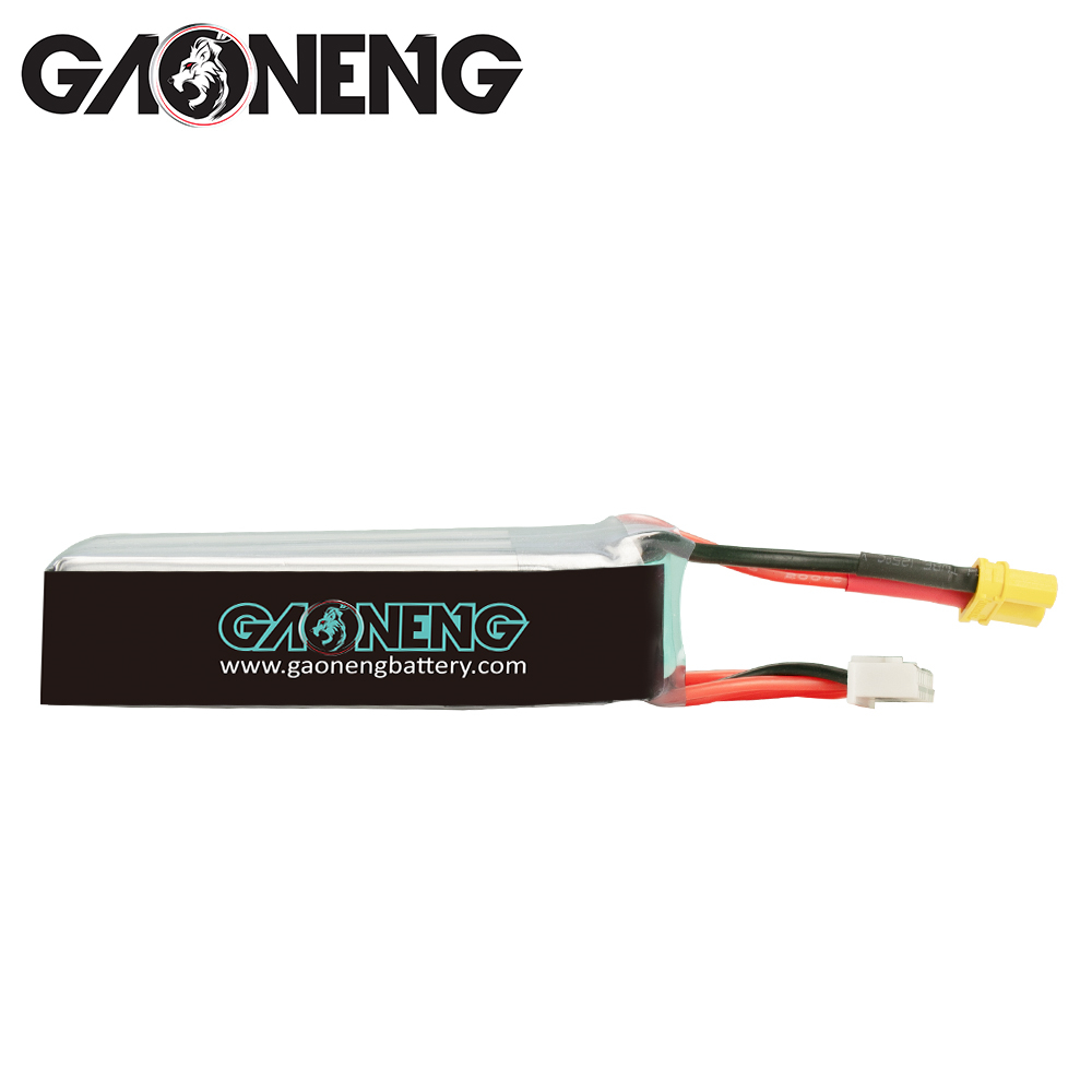 2PCS - GAONENG GNB 6S 22.2V 550mAh 90C XT30 LiPo Battery Long Type
