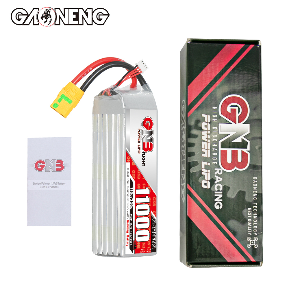 GAONENG GNB 3S 11.1V 11000mAh 11AH 110C RC LiPo Battery XT90S Anti Spark