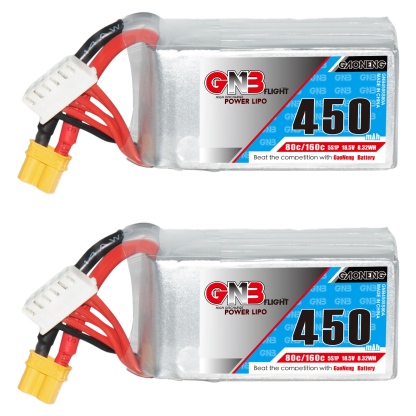 GAONENG GNB 5S 18.5V 450mAh 80C XT30 LiPo Battery Square Type