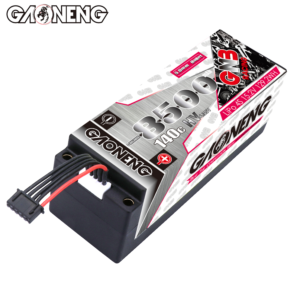 1PC - GAONENG GNB LiHV 4S 15.2V 8500mAh 140C 5mm Bullet Hard Case LiPo Battery XT90
