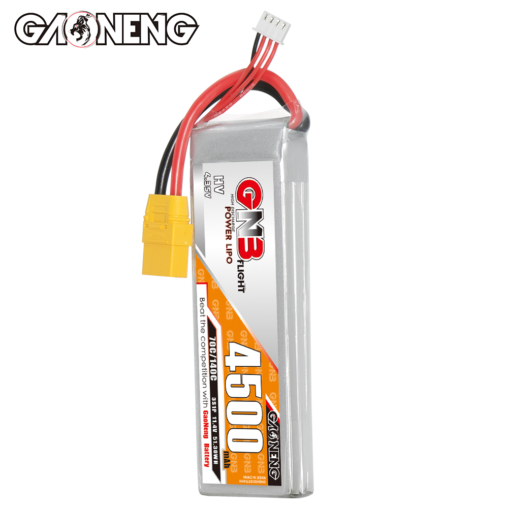 GAONENG GNB LiHV 3S 11.4V 4500mAh 70C LiPo Battery XT90
