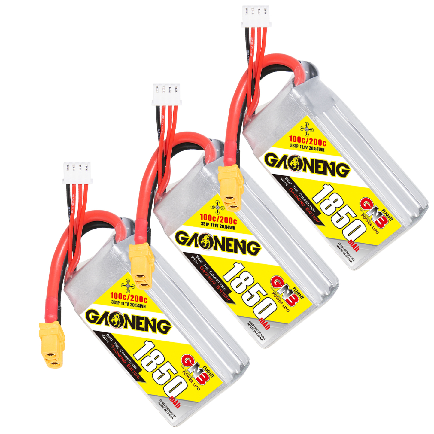GAONENG GNB 3S 11.1V 1850mAh 100C XT60 LiPo Battery