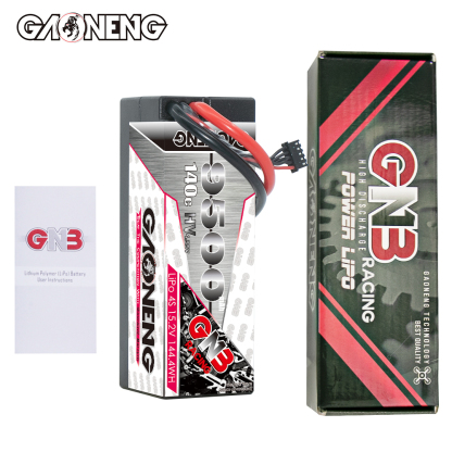 GAONENG GNB LiHV 4S 15.2V 9500mAh 140C Cabled Hard Case LiPo Battery QS8 Connector