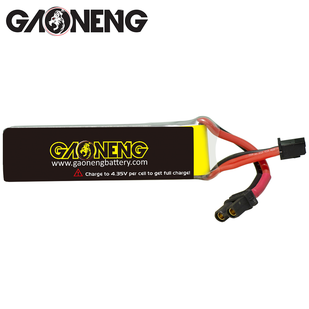 4PCS - GAONENG GNB LiHV 2S 7.6V 530mAh 90C XT30 LiPo Battery