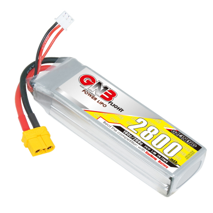 2PCS - GAONENG GNB 2S 7.4V 2800mAh 100C LiPo Battery XT60 Connector