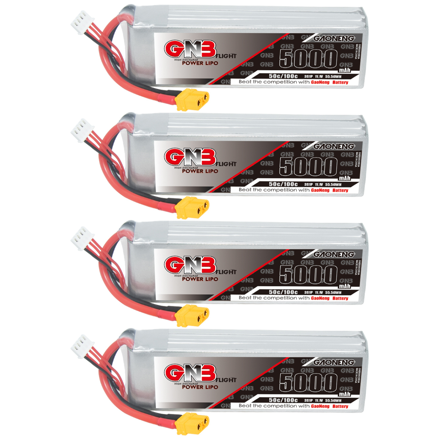 GAONENG GNB 3S 11.1V 5000mAh 50C LiPo Battery XT60