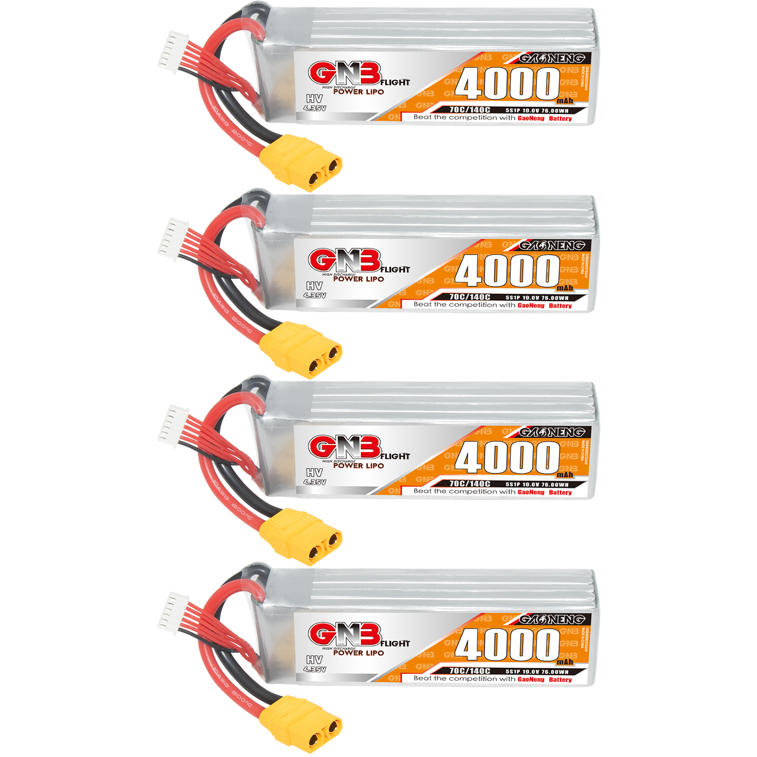GAONENG GNB LiHV 5S 19V 4000mAh 70C LiPo Battery XT90