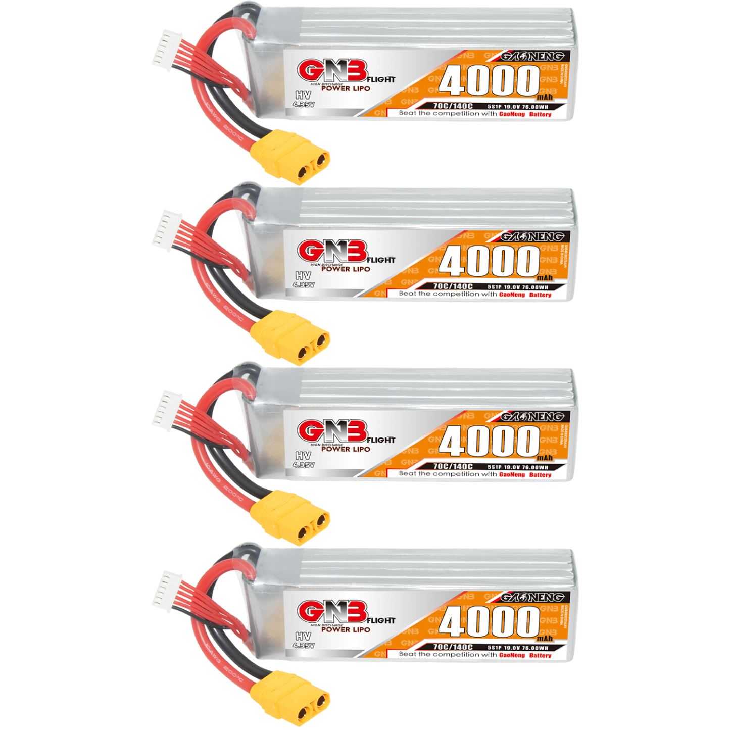 GAONENG GNB LiHV 5S 19V 4000mAh 70C LiPo Battery XT90