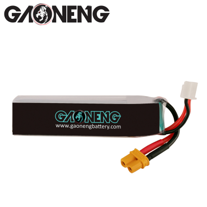 2PCS - GAONENG GNB 3S 11.1V 550mAh 90C XT30 LiPo Battery Long Type