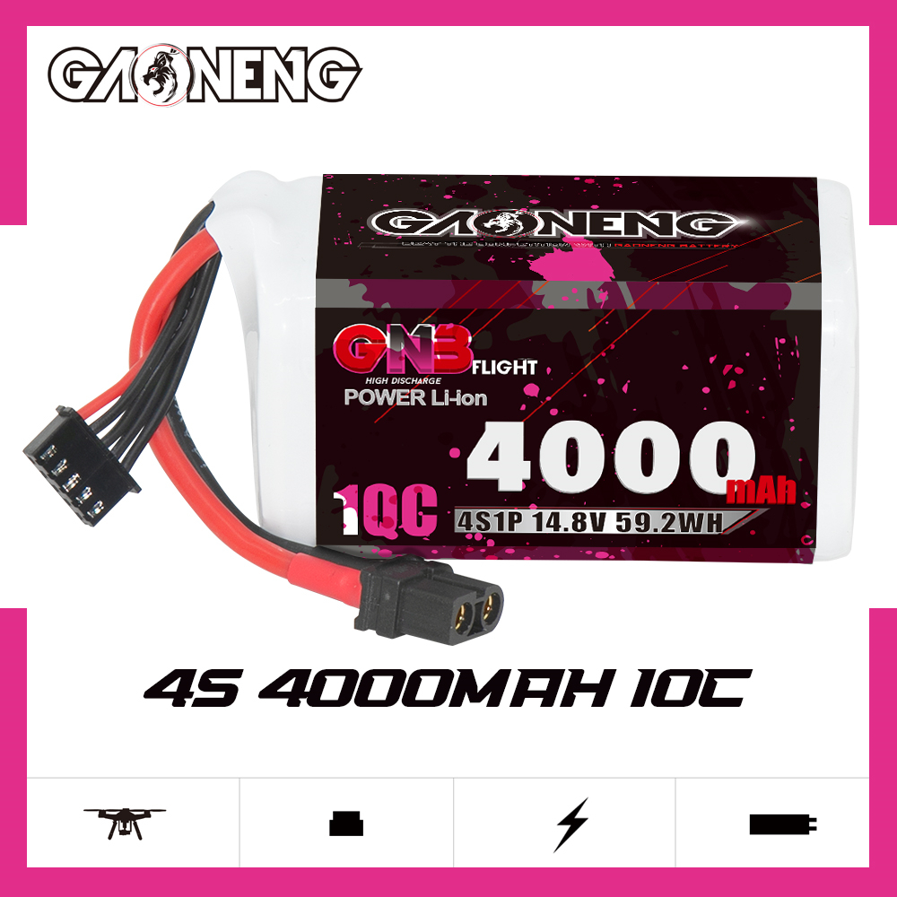 GAONENG GNB 4S 14.8V 4000mAh 10C XT60 Li-ion Battery made with Samsung 21700