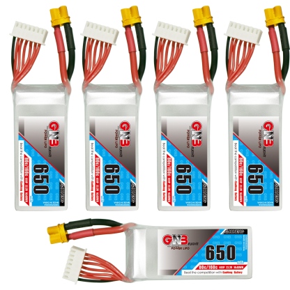 GAONENG GNB 6S 22.2V 650mAh 80C XT30 LiPo Battery