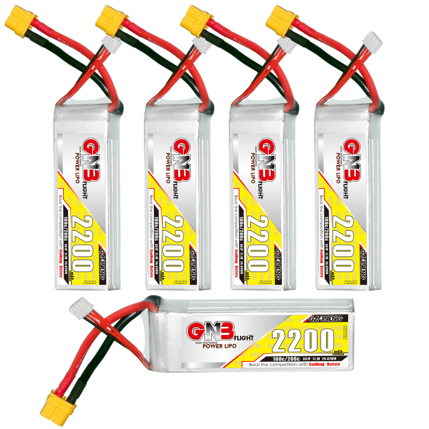 GAONENG GNB 3S 11.1V 2200mAh 100C XT60 LiPo Battery