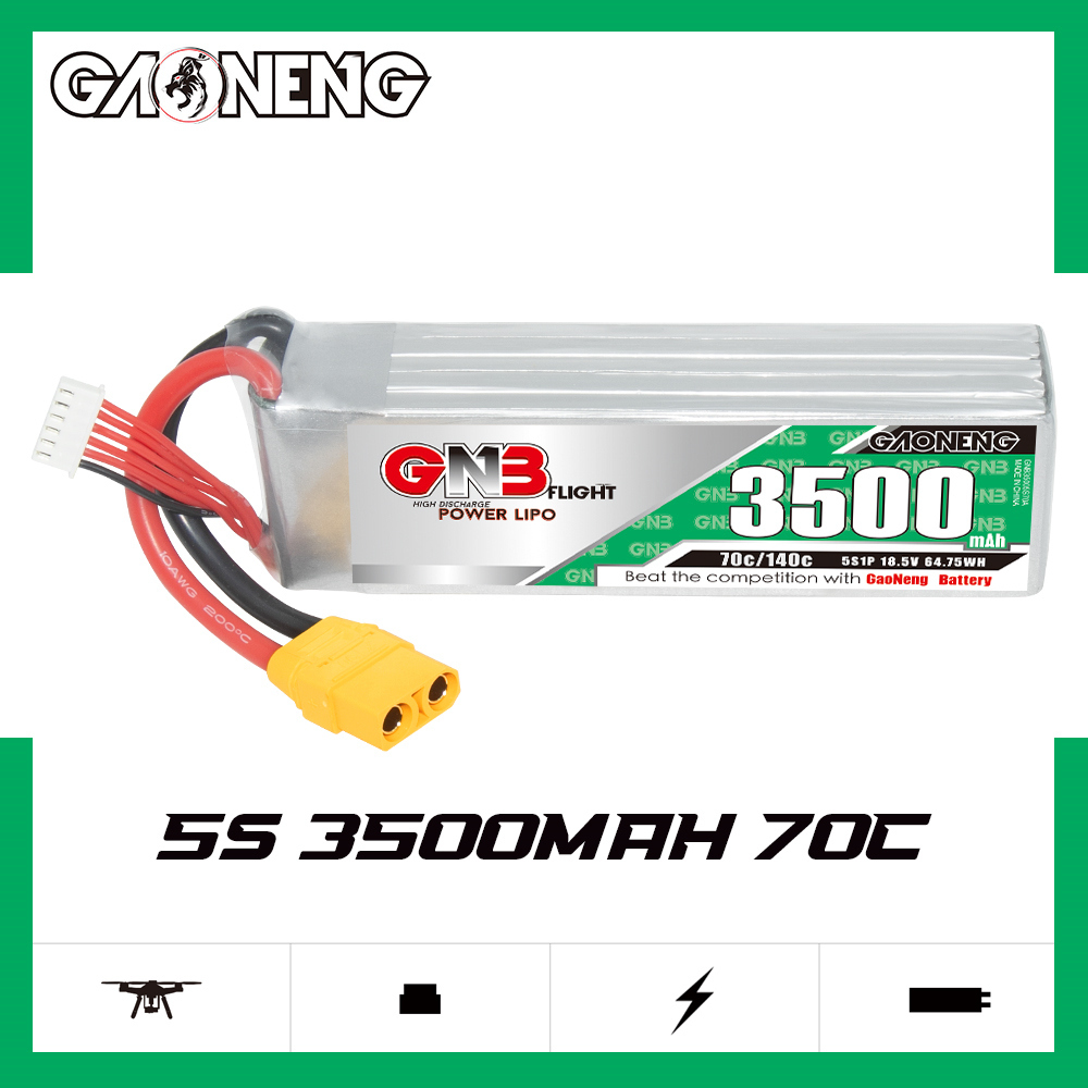 GAONENG GNB 5S 18.5V 3500mAh 70C XT90 LiPo Battery
