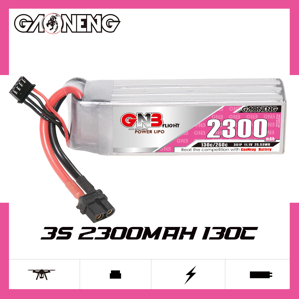 GAONENG GNB 3S 11.1V 2300mAh 130C XT60 LiPo Battery