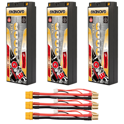 GAONENG GNB 2S 7.4V 6000mAh 130C LCG 5mm Hard Case LiPo Battery
