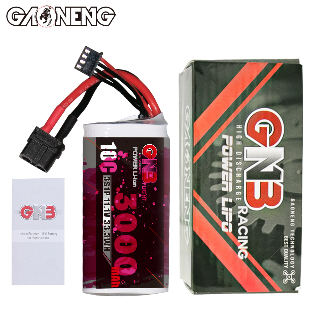 GAONENG GNB 3S 11.1V 3000mAh 10C XT60 Li-ion Battery made with Sony 18650 VTC6