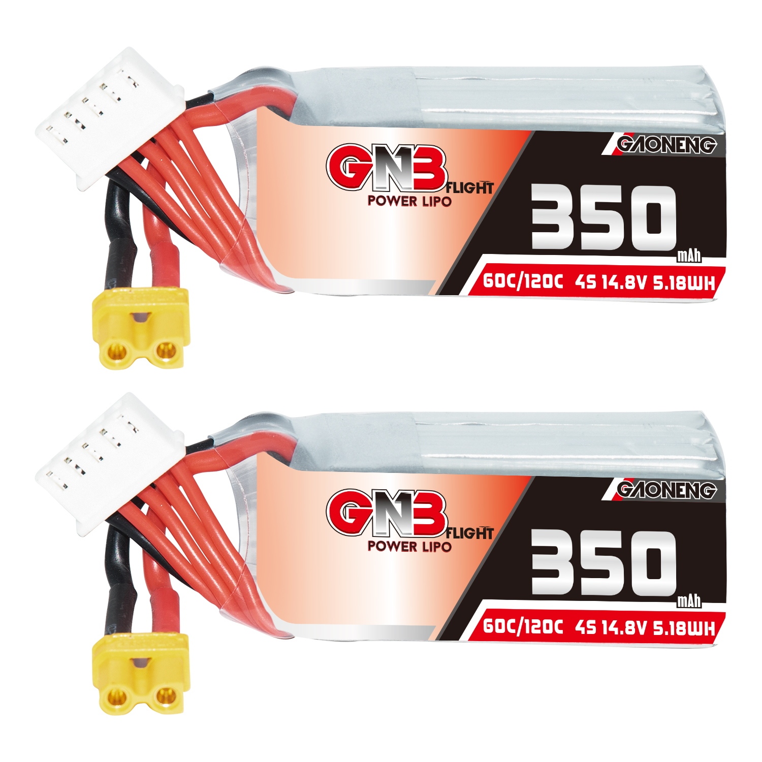 GAONENG GNB 4S 14.8V 350mAh 60C XT30 LiPo Battery