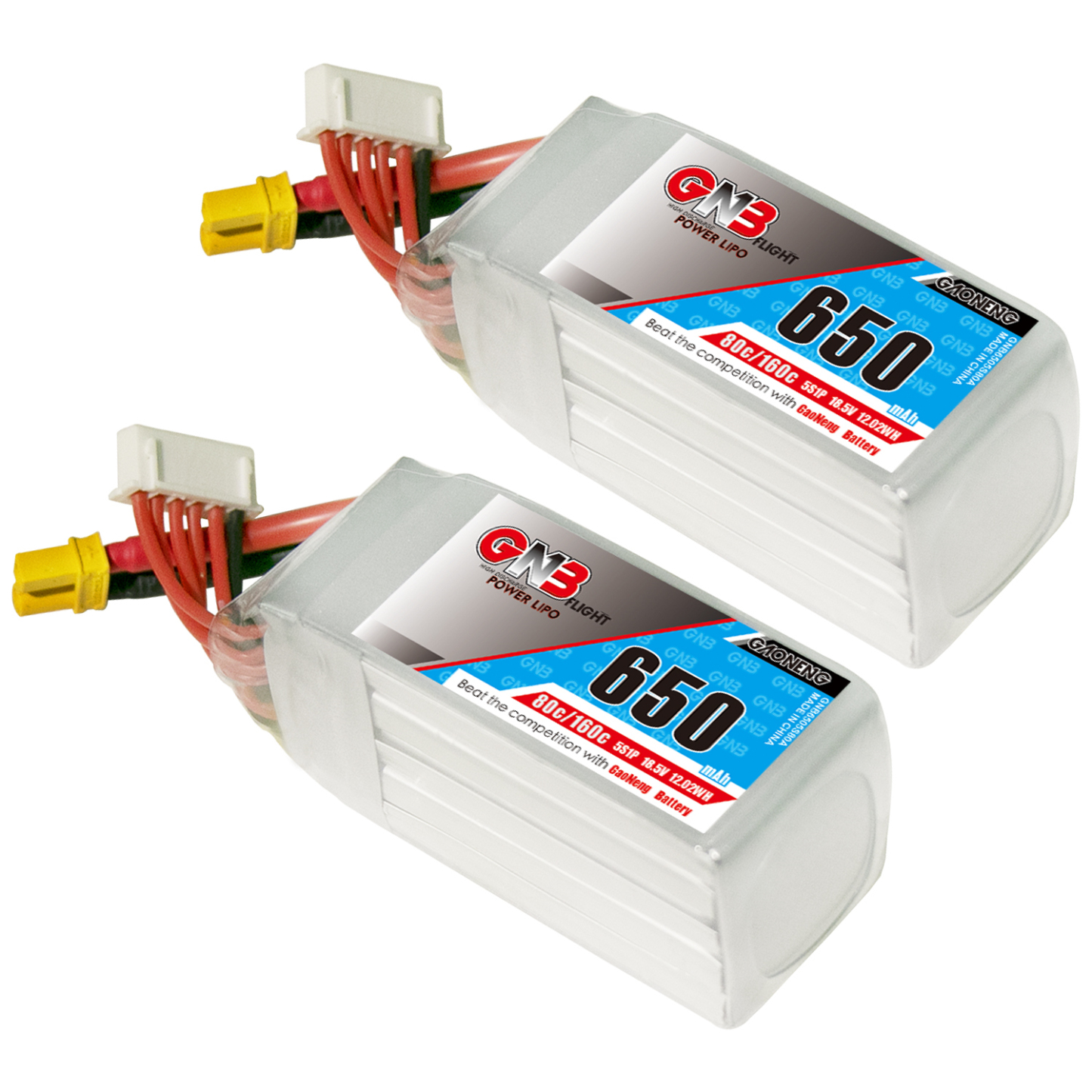 GAONENG GNB 5S 18.5V 650mAh 80C XT30 LiPo Battery