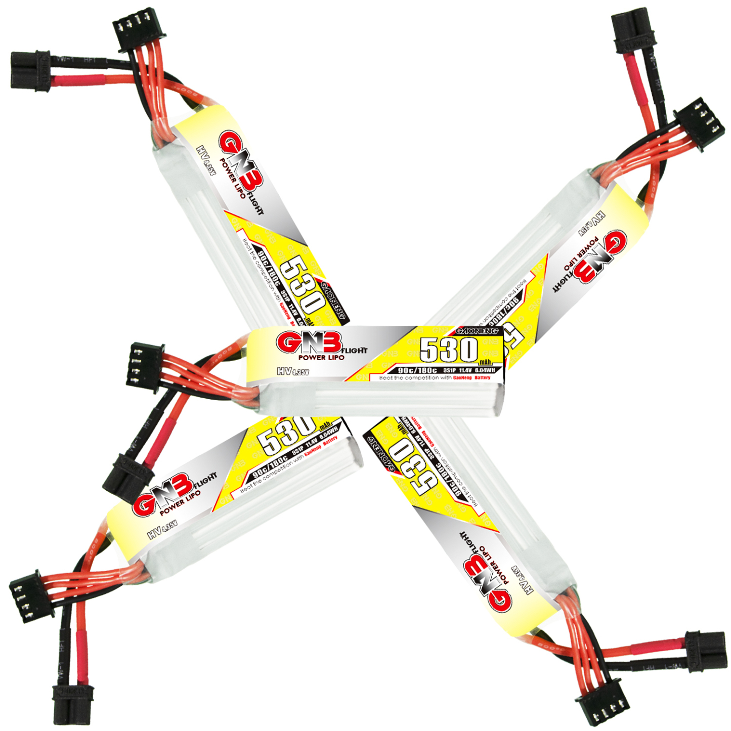 GAONENG GNB LiHV 3S 11.4V 530mAh 90C XT30 LiPo Battery